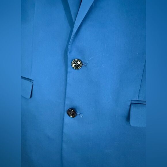 Express Extra Slim Fit Blue Stretch Suit Jacket and pants - Picture 4 of 16